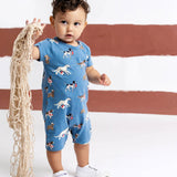Baby Slub Shorty Romper | Nantucket Pups