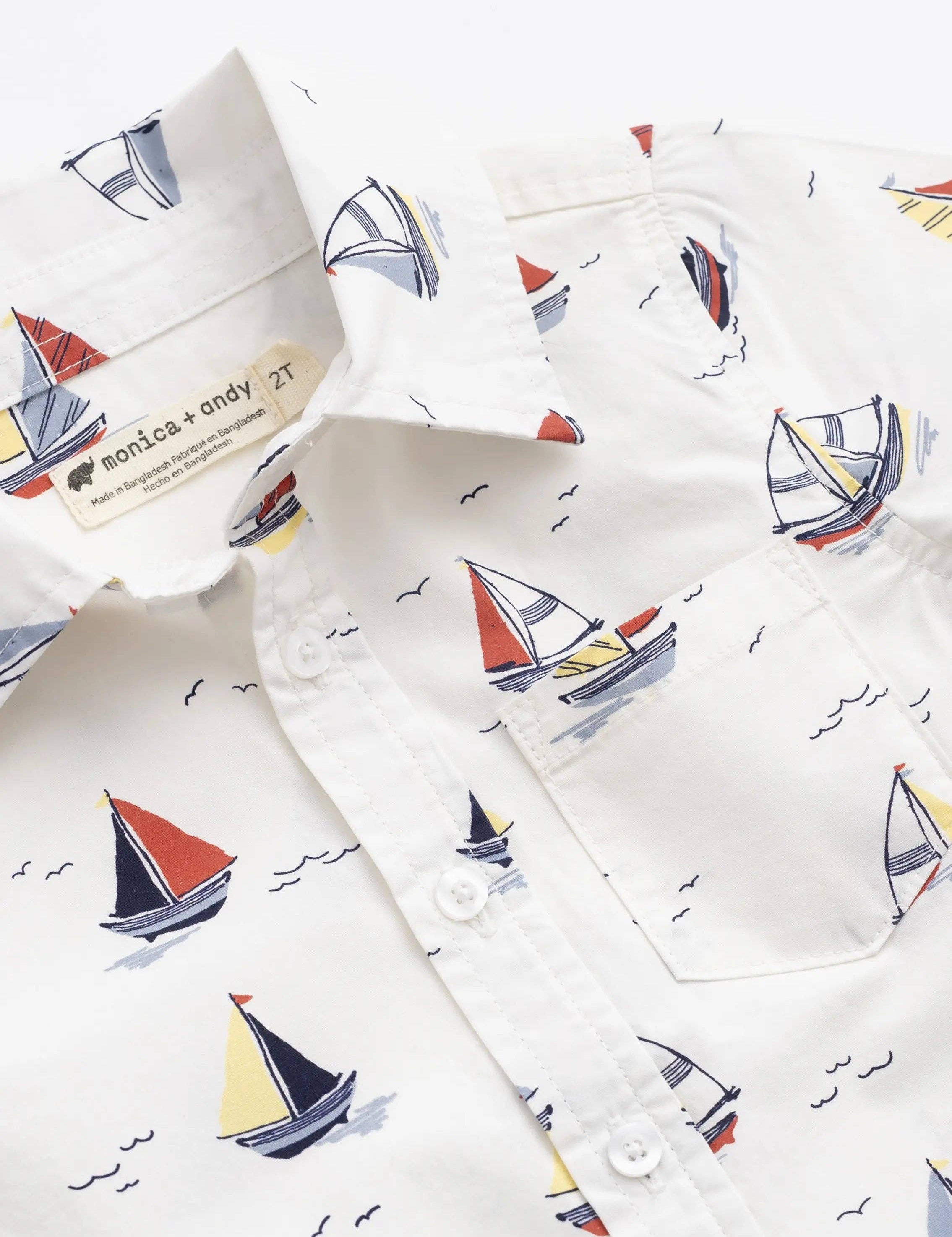 Kids Short Sleeve Oxford Shirt | Little Skippers