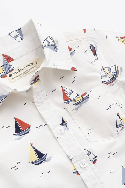 Kids Short Sleeve Oxford Shirt | Little Skippers