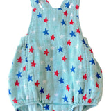 Splendid Stars Blue / Muslin Retro Sunsuit