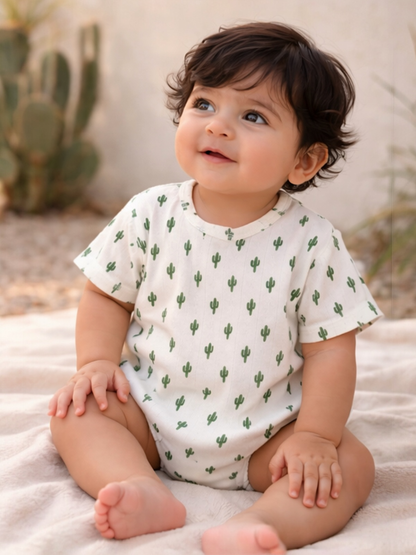 Cactus / Organic Pointelle T-Shirt Bubble