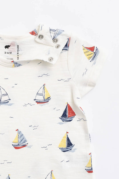 Baby Slub Shorty Romper | Little Skippers