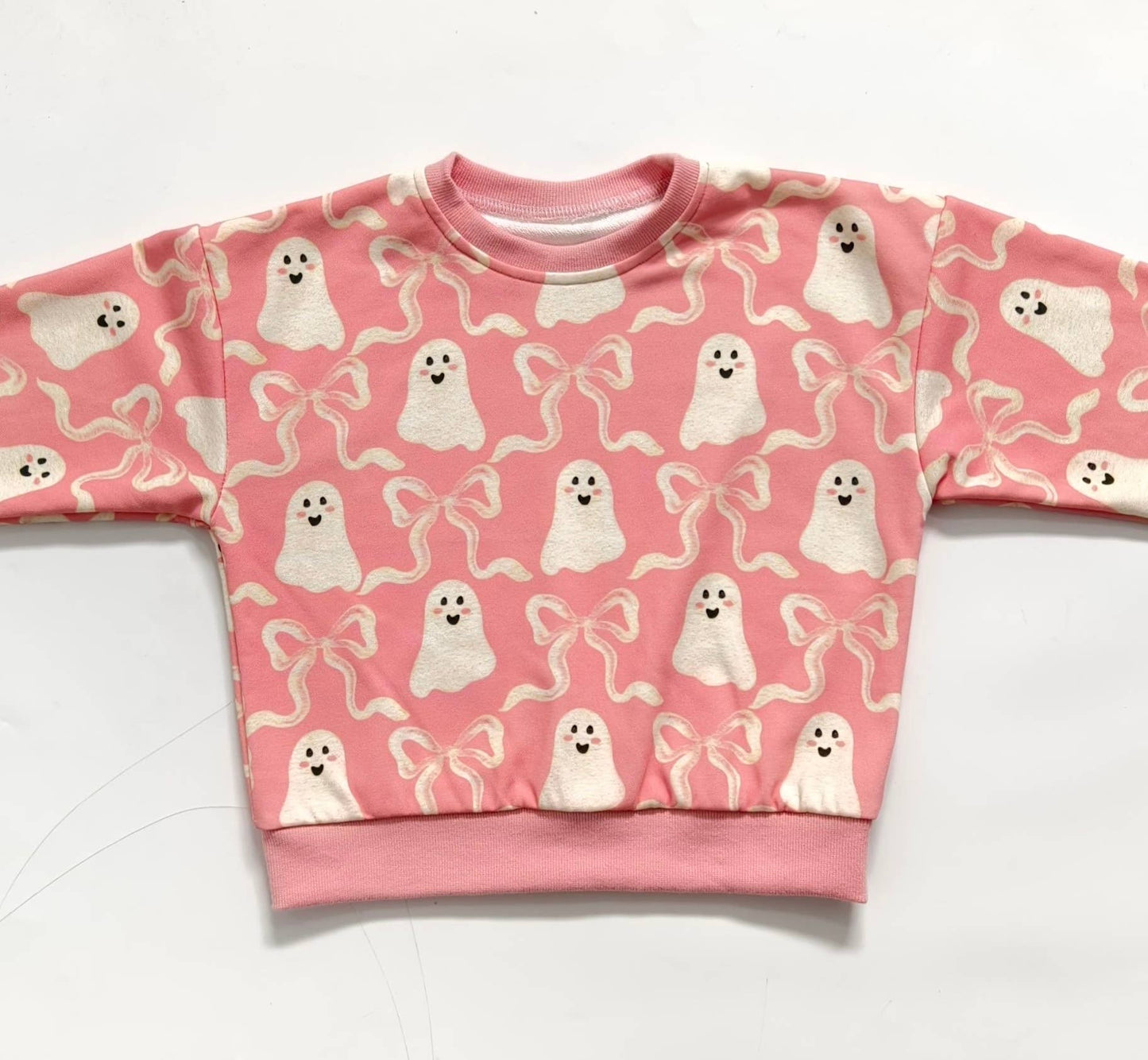 Ribbon Ghost | Kids Fall + Halloween Sweatshirt