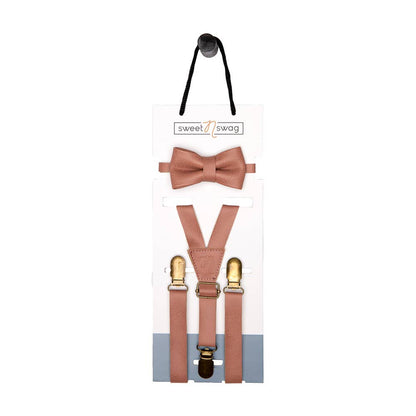 Bow Tie + Suspender Set  |Baby accessory, baby boy