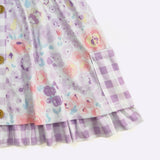 Orchid Petals Gingham Dress