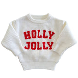 Knit Sweater, Holly Jolly