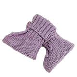 Knit Booties, Lavender