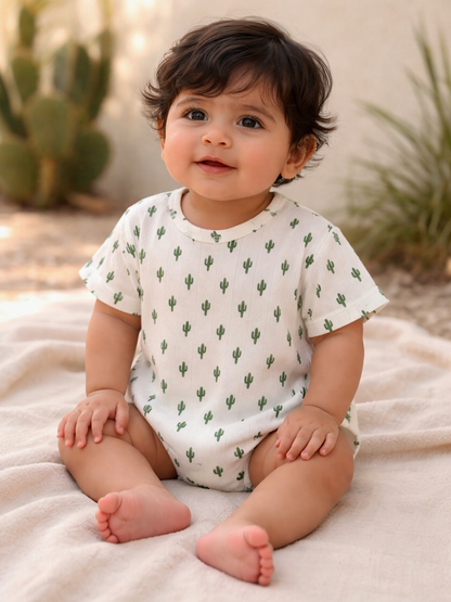 Cactus / Organic Pointelle T-Shirt Bubble