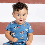 Baby Slub Shorty Romper | Nantucket Pups
