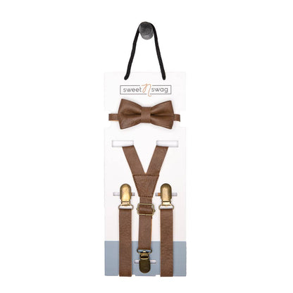 Bow Tie + Suspender Set  |Baby accessory, baby boy
