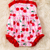 Cherry & Gingham Romper