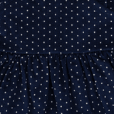 Full Sleeve Polka Pinafore Set for Toddler Girls