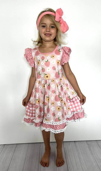 Peach Blossom Girls Dress