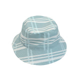 Blue Plaid Reversible Bucket Hat