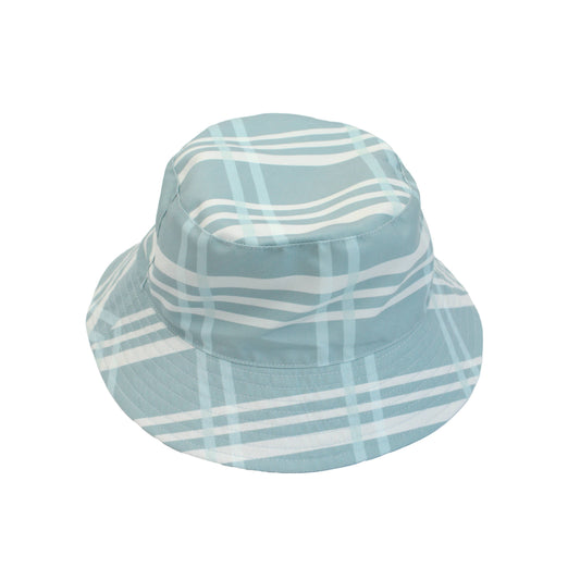 Blue Plaid Reversible Bucket Hat