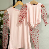 Destinee Sheer Sleeve Top & Leotard - Queen of Hearts