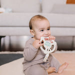 Silicone Teether Ring with Detachable Clip Love Bug