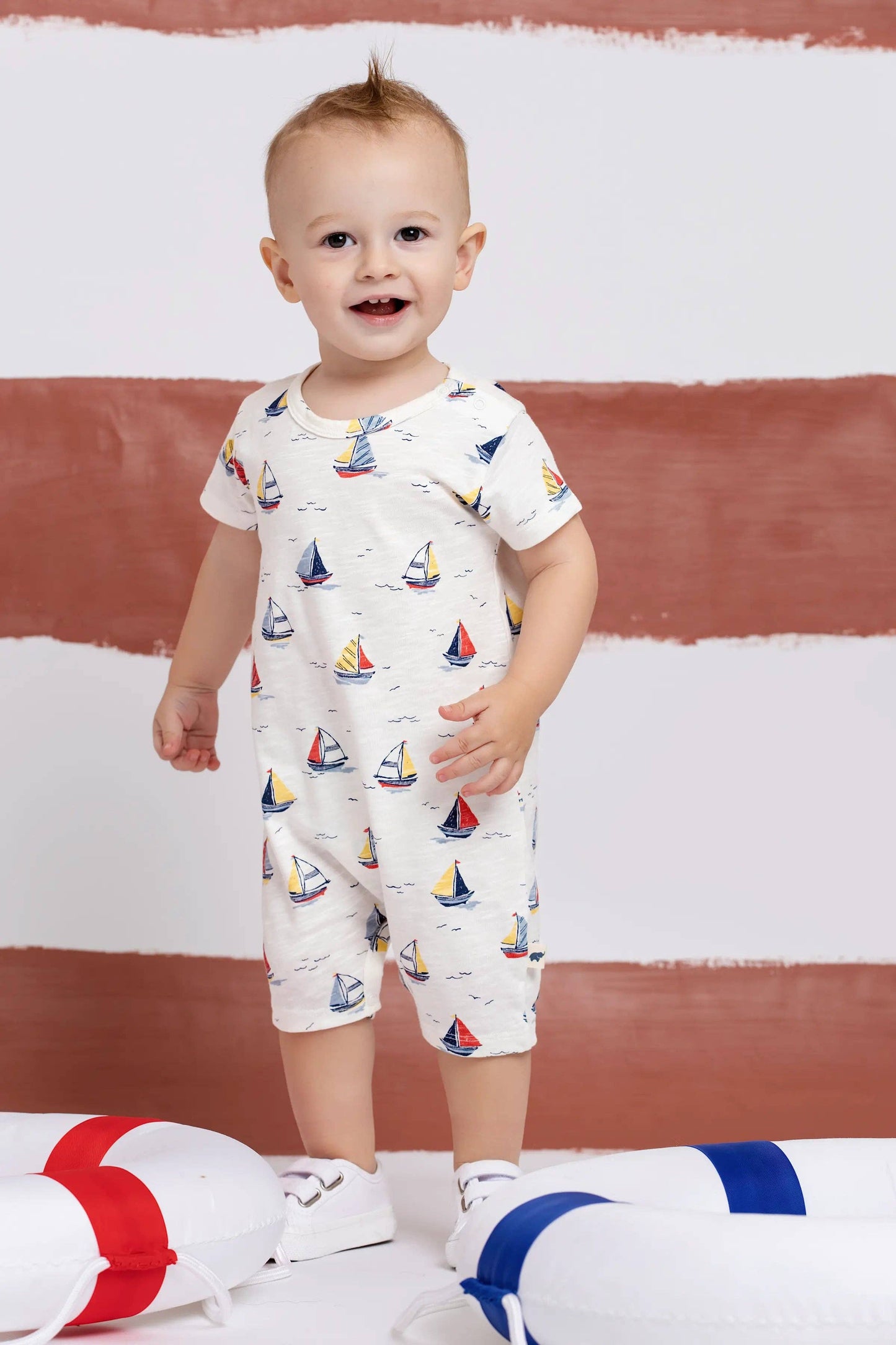 Baby Slub Shorty Romper | Little Skippers