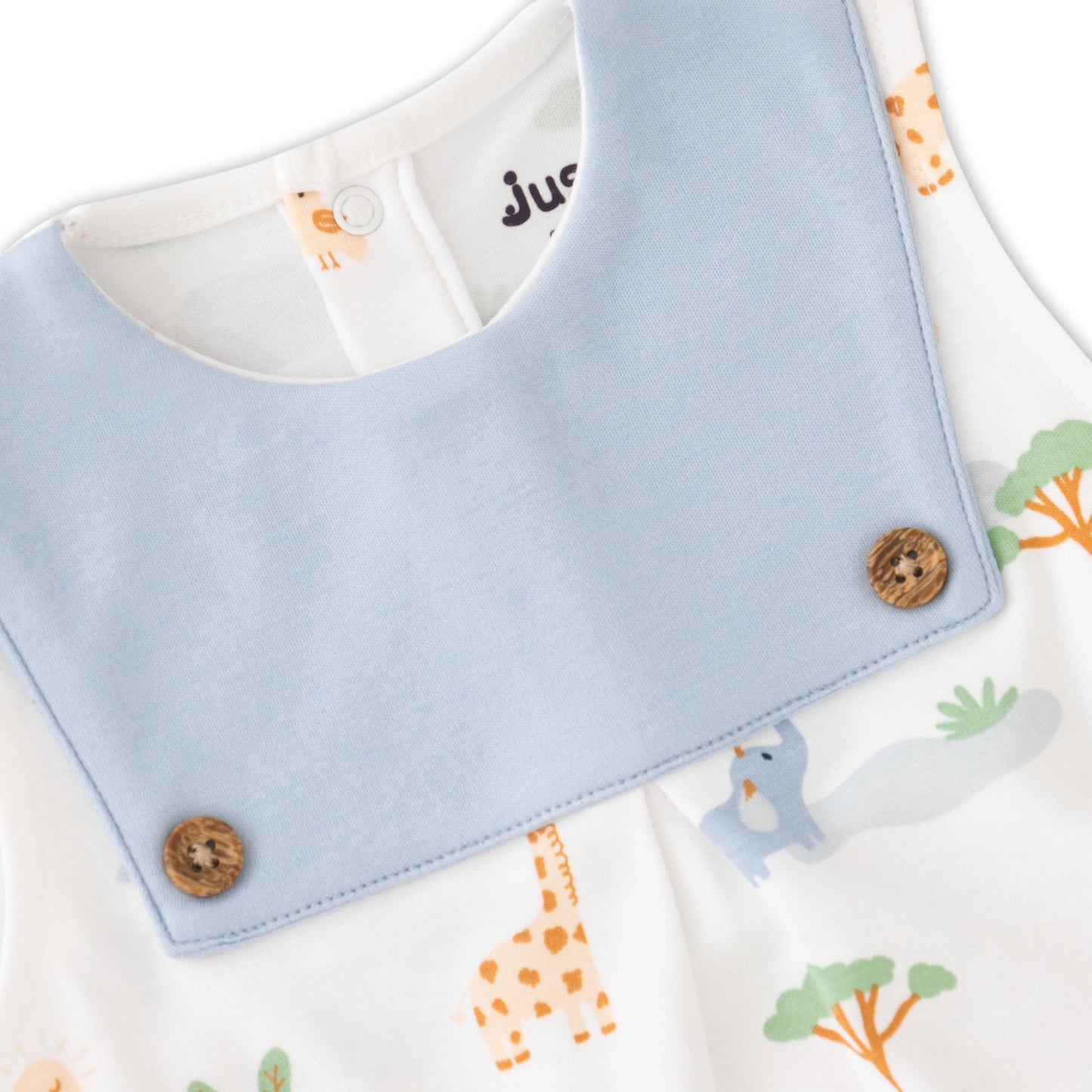 Organic Safari Lion & Explorer Baby Rompers
