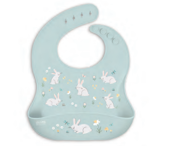 Silicone Bib Bunny Hollow