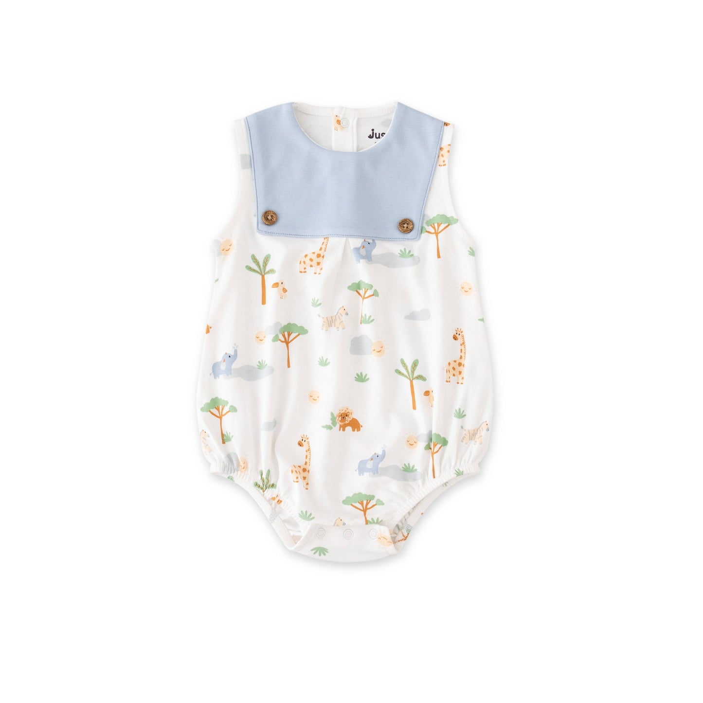 Organic Safari Lion & Explorer Baby Rompers