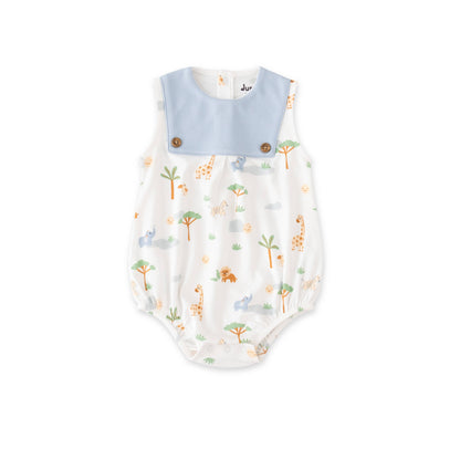 Organic Safari Lion & Explorer Baby Rompers