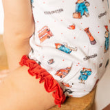 London Paddington™ | Organic Bowtie Shoulder Bodysuit