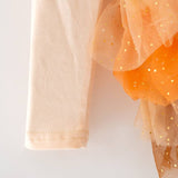 Thanksgiving 4 layer tulle baby bodysuit
