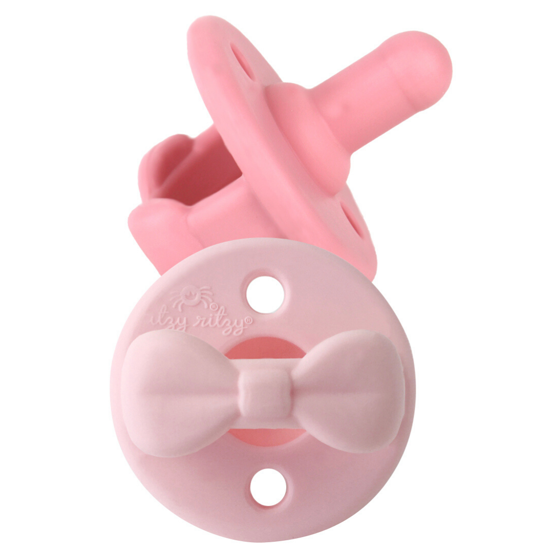 *NEW SIZE* Sweetie Soother™ Pacifier Sets (2-pack) Pink Bows