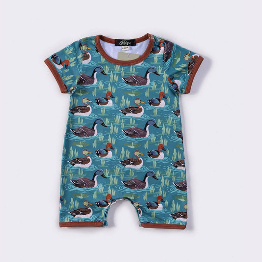 Blue Mallard Romper