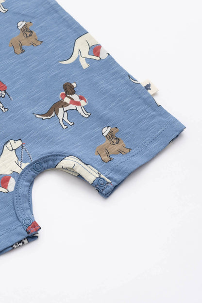Baby Slub Shorty Romper | Nantucket Pups