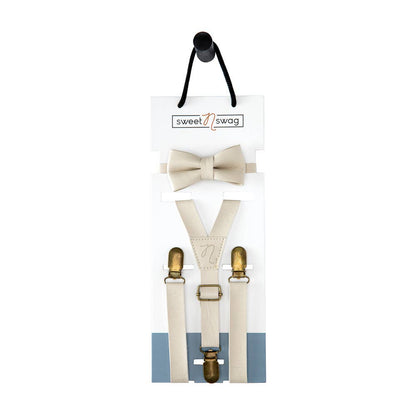 Bow Tie + Suspender Set  |Baby accessory, baby boy