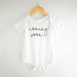 Pregnancy Announcement Onesie – Coming Soon Baby Bodysuit