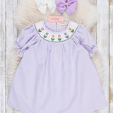 Tulip Smocked Striped Dress
