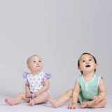 Henley Shortie Set & Bodysuit Green Cactus