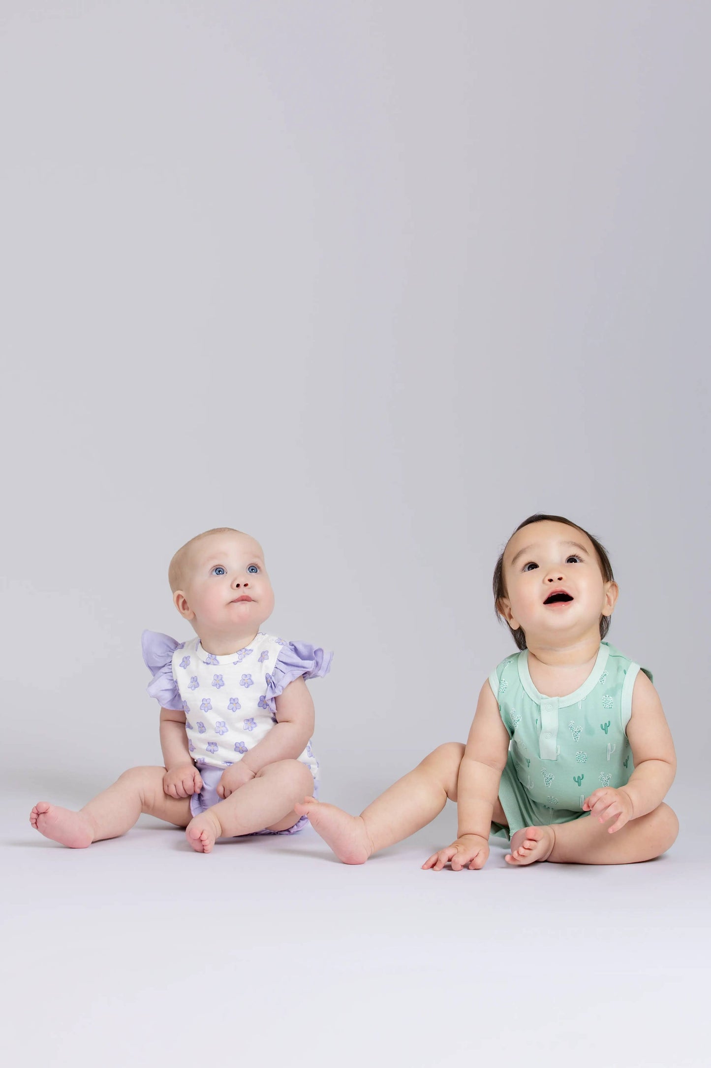Henley Shortie Set & Bodysuit Green Cactus