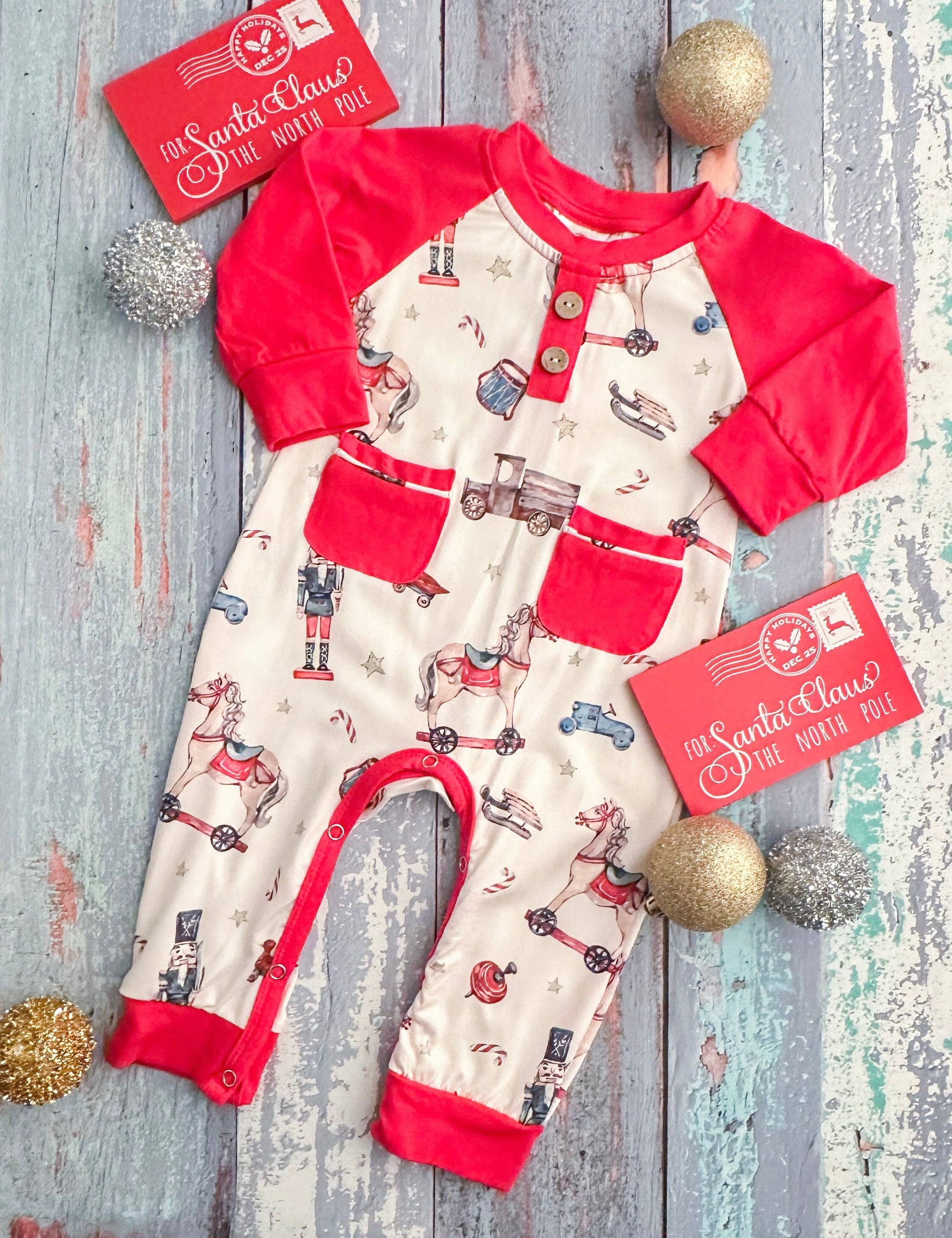 A Very Vintage Christmas Infant Boy's Onesie 12-18m