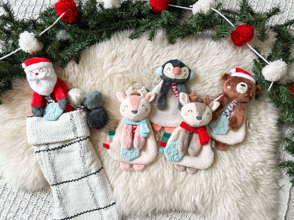 Holiday Itzy Lovey™ Plush + Teether Toy: Bear - Evvie Bean's Baby Boutique