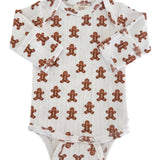 Gingerbread / Organic Pointelle Long Sleeve Bodysuit