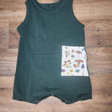 Handmade Mushroom Tank Romper