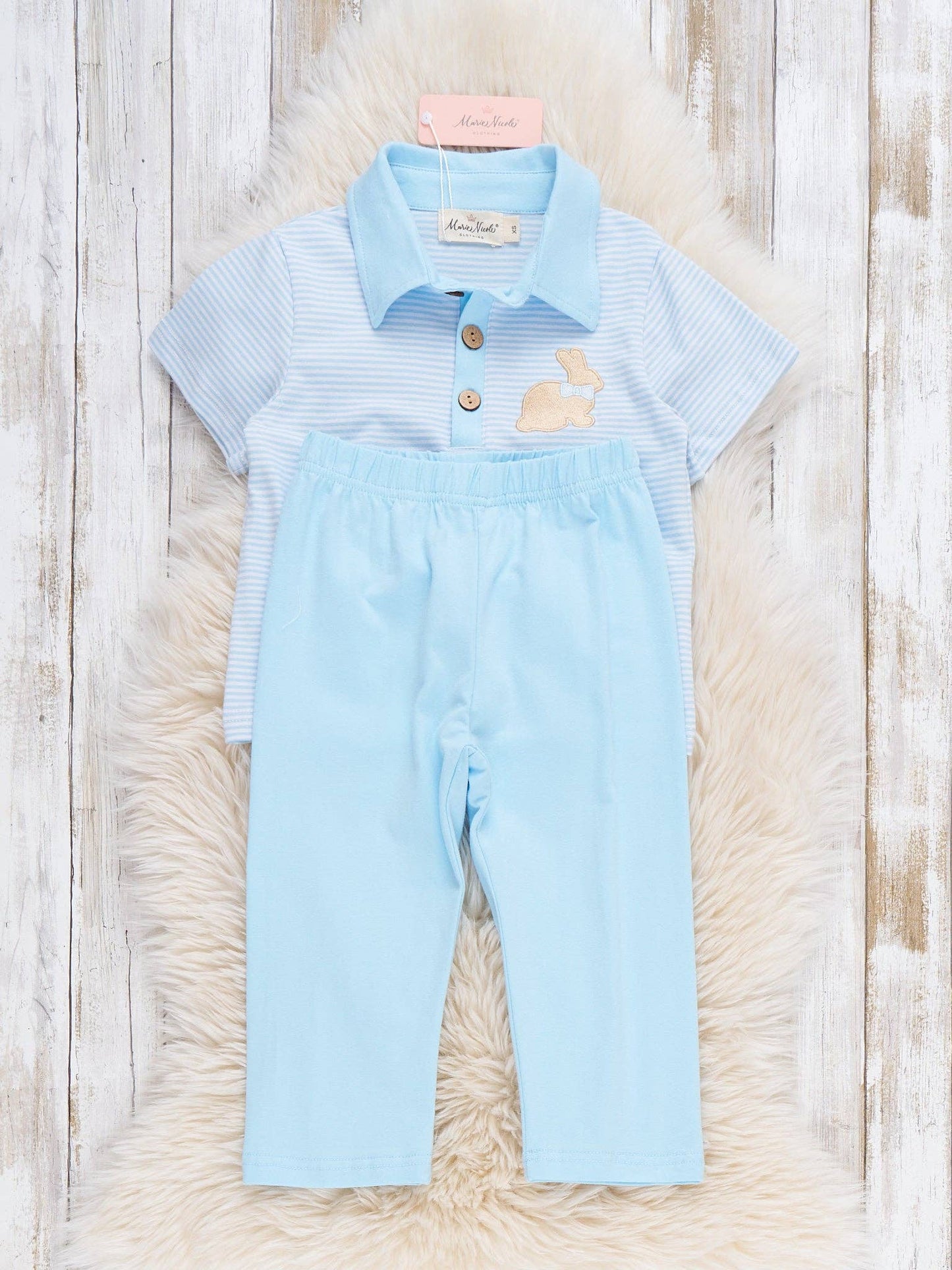 Picnic Hop Embroidered Cotton Outfit