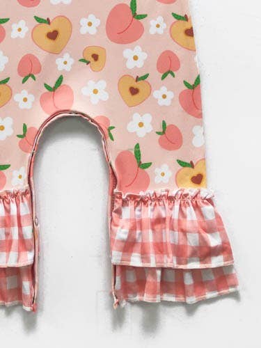 Peach Blossom Baby Romper