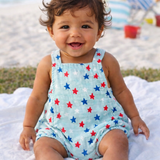 Splendid Stars Blue / Muslin Retro Sunsuit