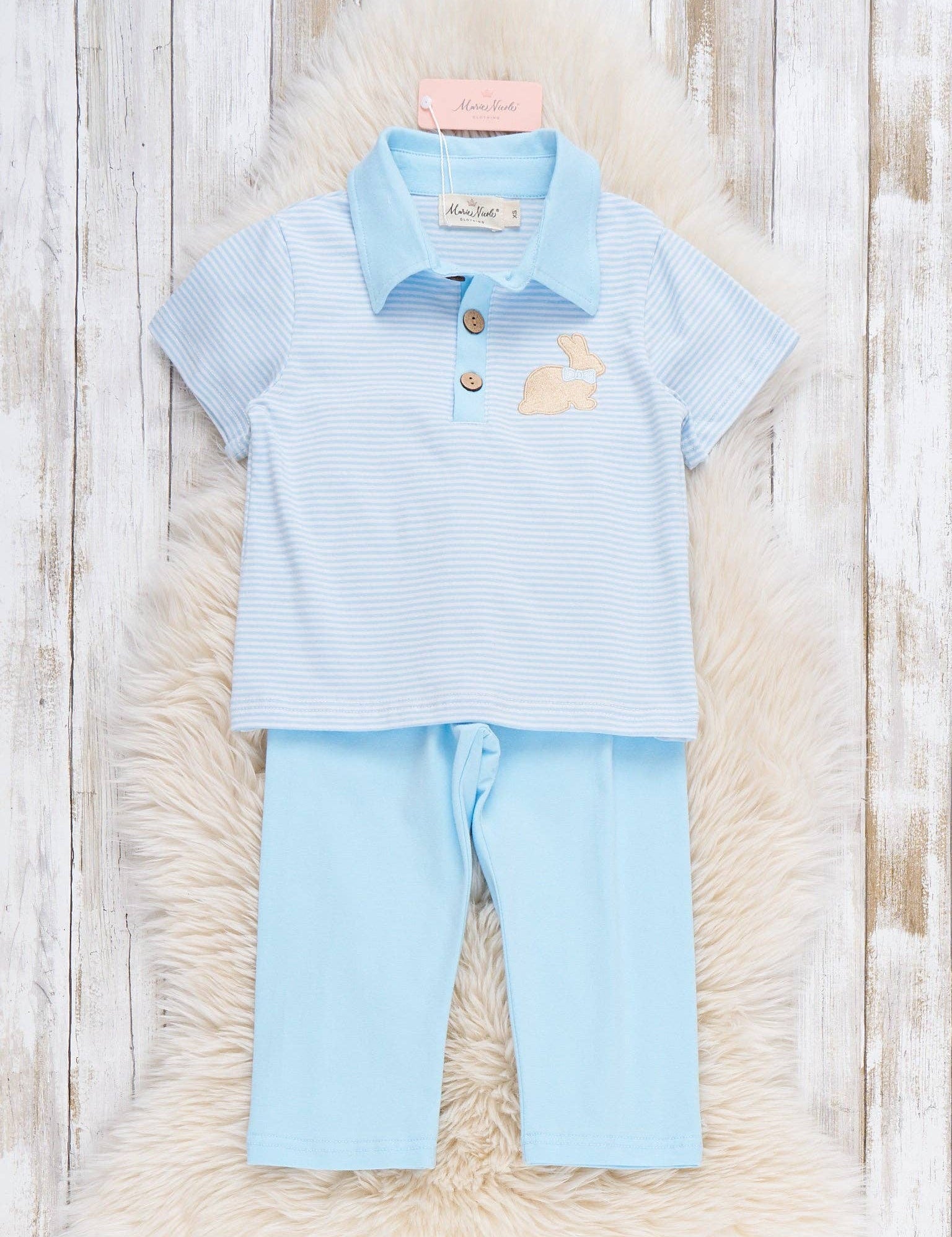 Picnic Hop Embroidered Cotton Outfit