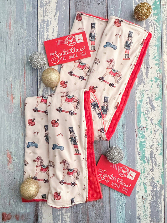 A Very Vintage Christmas Baby Blanket