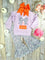 Purple Candy Corn & Bows Bell Bottoms Set: Halloween