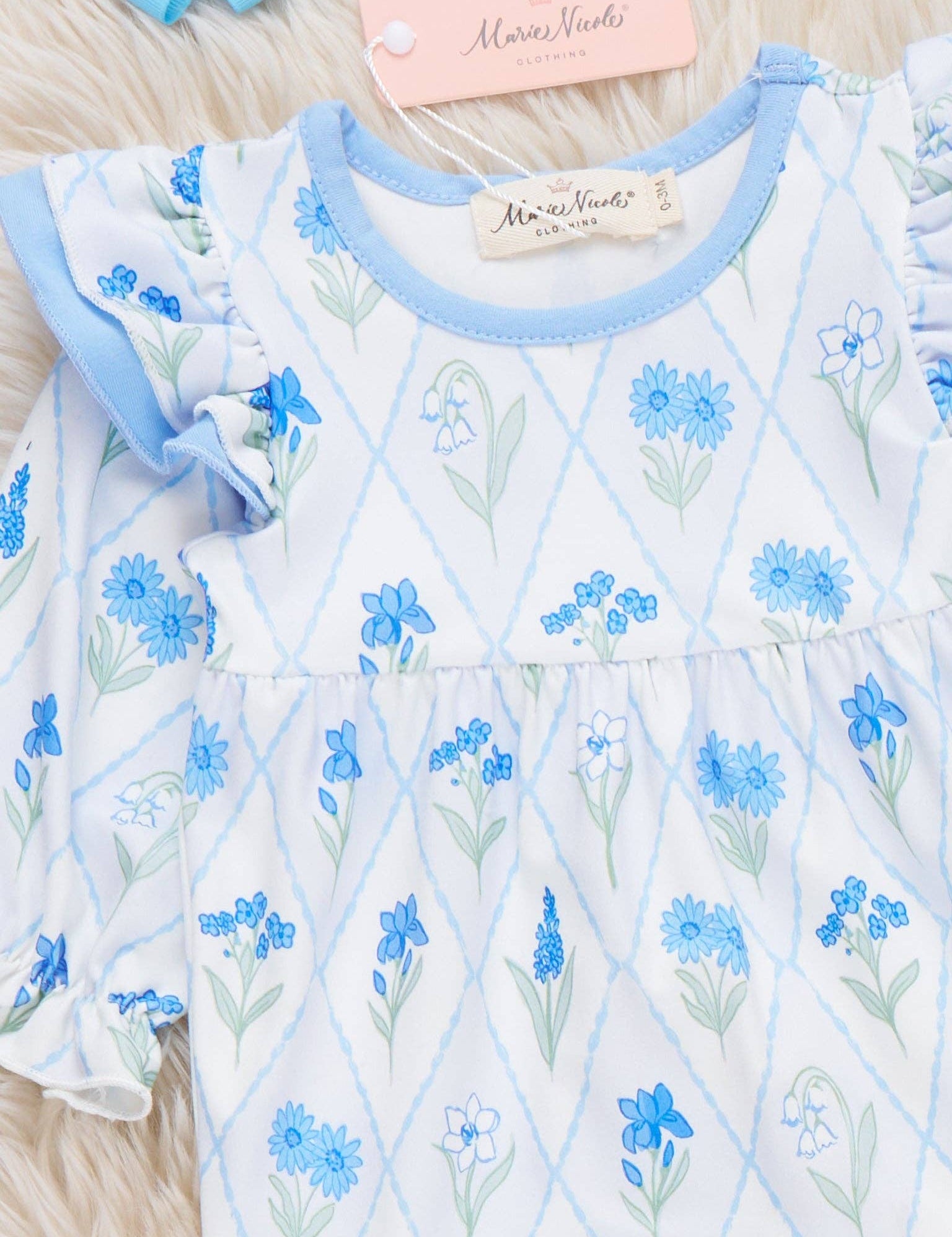 Garden Glimmer Ruffle Romper