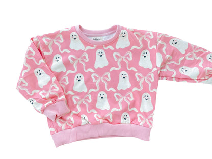 Ribbon Ghost | Kids Fall + Halloween Sweatshirt