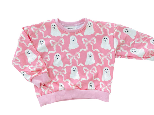 Ribbon Ghost | Kids Fall + Halloween Sweatshirt
