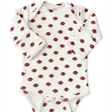 Football / Organic Pointelle Long Sleeve Bodysuit